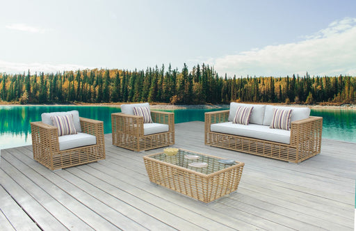 VIG Furniture - Renava Ko Tao Outdoor White Wicker Sofa Set - VGATRASF-054-SET - GreatFurnitureDeal