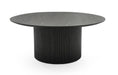 VIG Furniture - Modrest - Rawlins Modern Mid Century Black Ash Round Coffee Table - VGDW-J5939A-BLK - GreatFurnitureDeal