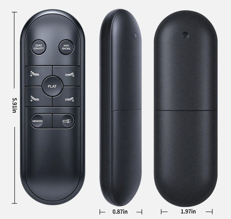 MLILY EGOHOME Adjustable Bed - MS200 Replacement Remote W/ Zero Gravity & Anti Snore Functions- HJH82B - GreatFurnitureDeal