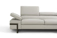 J&M Furniture - Rimini Italian Leather LHF Sectional Sofa in Light Grey (I867) - 17774-LHF - GreatFurnitureDeal