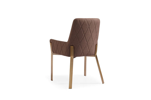 VIG Furniture - Modrest Robin Modern Brown & Brass Dining Chair (Set of 2) - VGVCB8366-BRN-DC - GreatFurnitureDeal