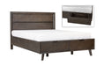 VIG Furniture - Modrest Roger - Mid-century Acacia Eastern King Bed - VGWDROGER-BRN-BED-EK - GreatFurnitureDeal