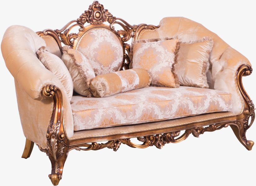 European Furniture - Rosella II Luxury Loveseat in Parisian Bronze - 44698-L - GreatFurnitureDeal