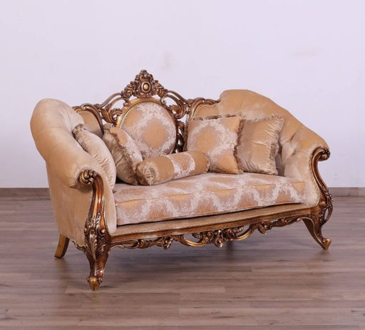 European Furniture - Rosella II Luxury Loveseat in Parisian Bronze - 44698-L - GreatFurnitureDeal