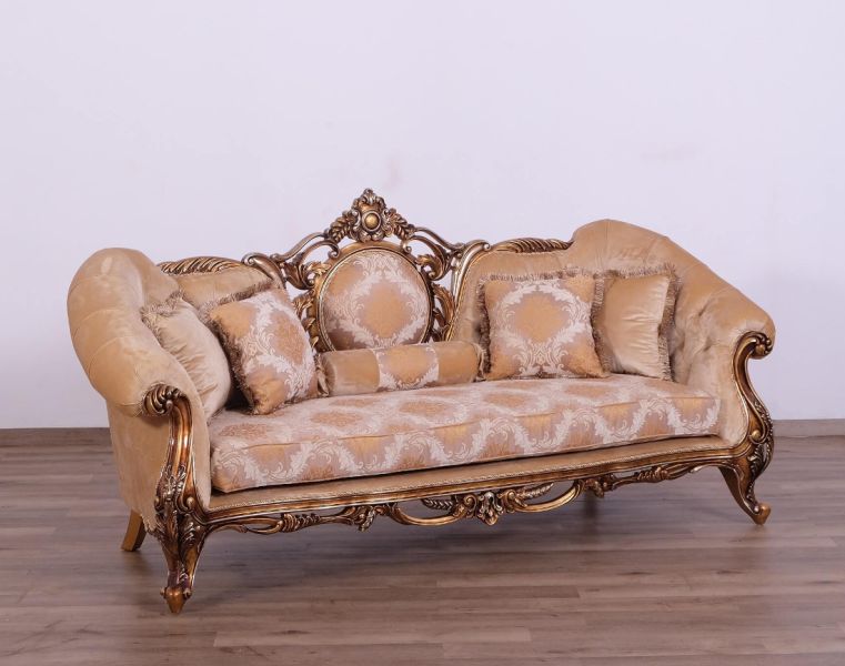 European Furniture - Rosella II Luxury Sofa in Parisian Bronze - 44698-S - GreatFurnitureDeal