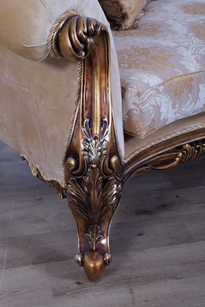 European Furniture - Rosella II Luxury Sofa in Parisian Bronze - 44698-S - GreatFurnitureDeal