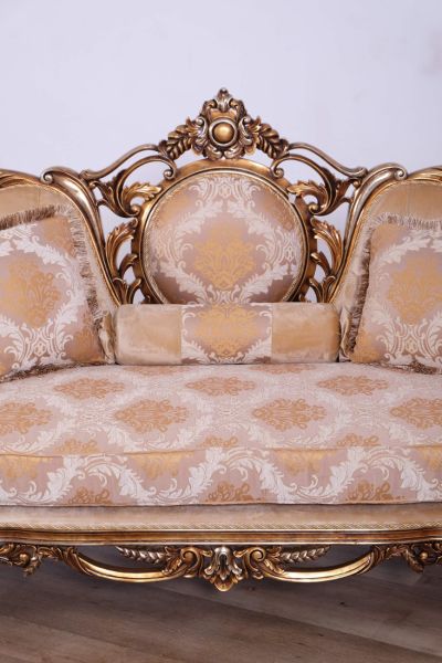European Furniture - Rosella II Luxury Sofa in Parisian Bronze - 44698-S - GreatFurnitureDeal