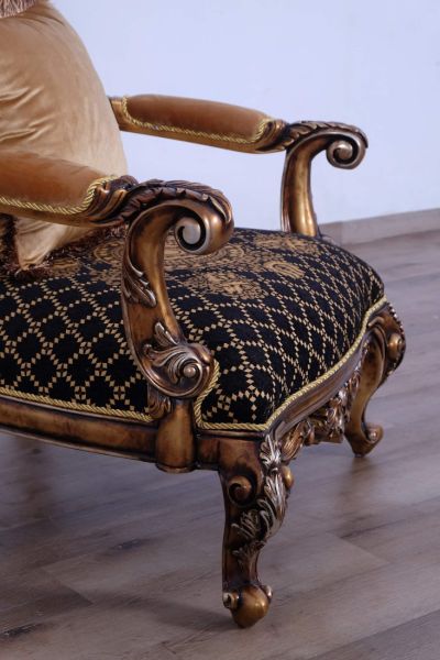 European Furniture - Rosella Luxury Chair in Parisian Bronze - 44697-C - GreatFurnitureDeal