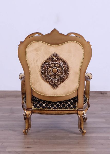 European Furniture - Rosella Luxury Chair in Parisian Bronze - 44697-C - GreatFurnitureDeal