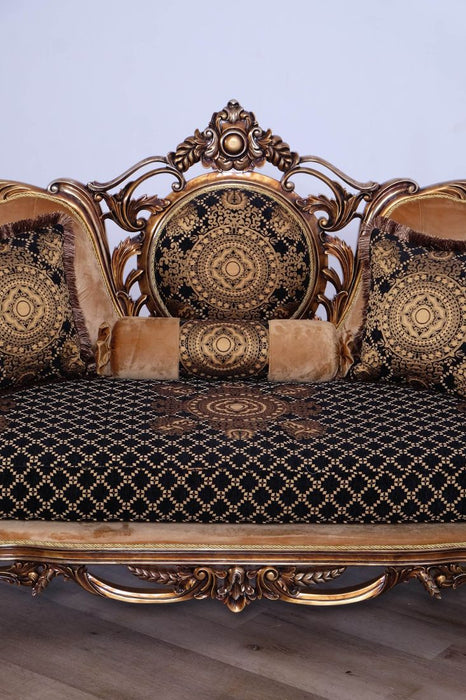 European Furniture - Rosella Luxury Sofa in Parisian Bronze - 44697-S - GreatFurnitureDeal