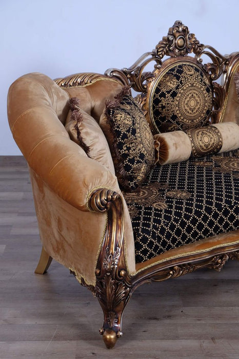 European Furniture - Rosella Luxury Sofa in Parisian Bronze - 44697-S - GreatFurnitureDeal