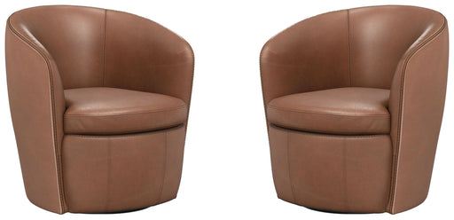 Parker Living - Barolo Swivel Club Chair in Vintage Whiskey (Set of 2) - SBAR#912S-2-VGWK - GreatFurnitureDeal