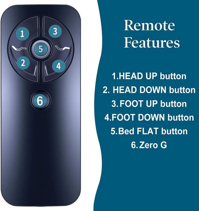Sealy Ease Replacement Remote 2.0/3.0/4.0 Adjustable Base for Control Box MC121BS