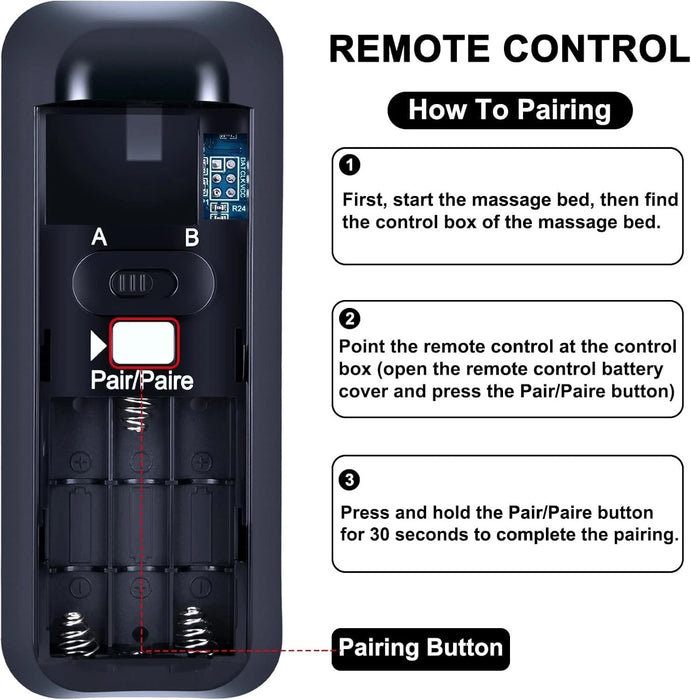 Sealy Ease Replacement Remote 2.0/3.0/4.0 Adjustable Base for Control Box MC121BS