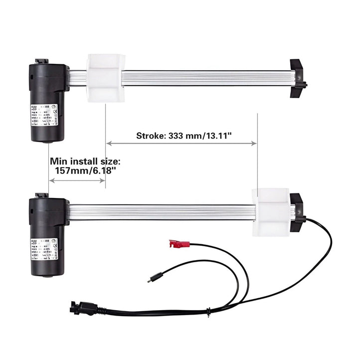 Mullin- Silver Chair Motor / Actuator for Recliners - ML8-205C/ KDPT007-113