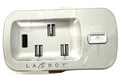La-Z-Boy- Replacement Power Recliner 3 Switch Side Control Panel w/ USB 10.000293 - GreatFurnitureDeal