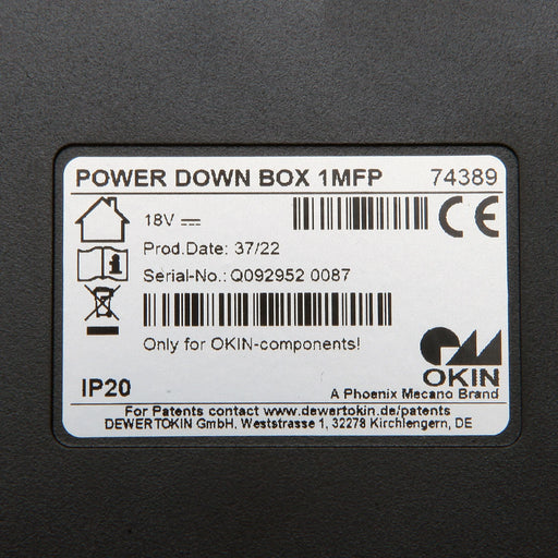 Okin Adjustable Base Replacement Power Down Box 1MFP- 74389 - GreatFurnitureDeal