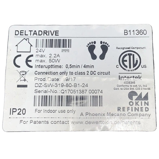 OKIN - Replacement BETADRIVE Linear Actuator Motor- B11360 - GreatFurnitureDeal