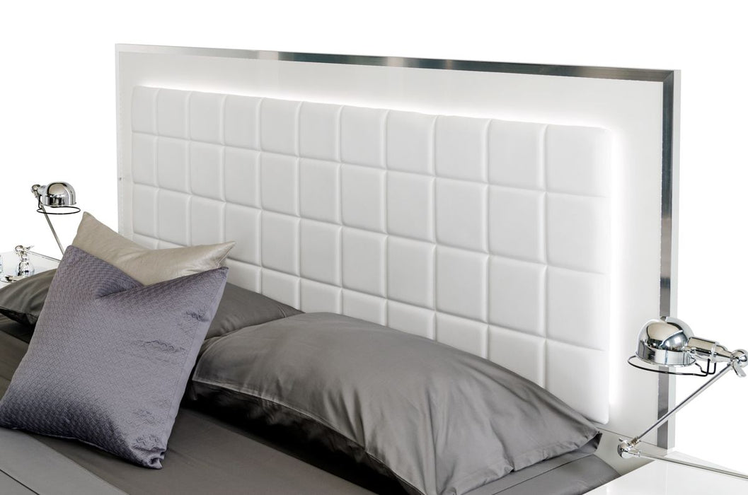 VIG Furniture - Modrest San Marino Modern White California King Bed - VGACSANMARINO-BED-WHT-CK