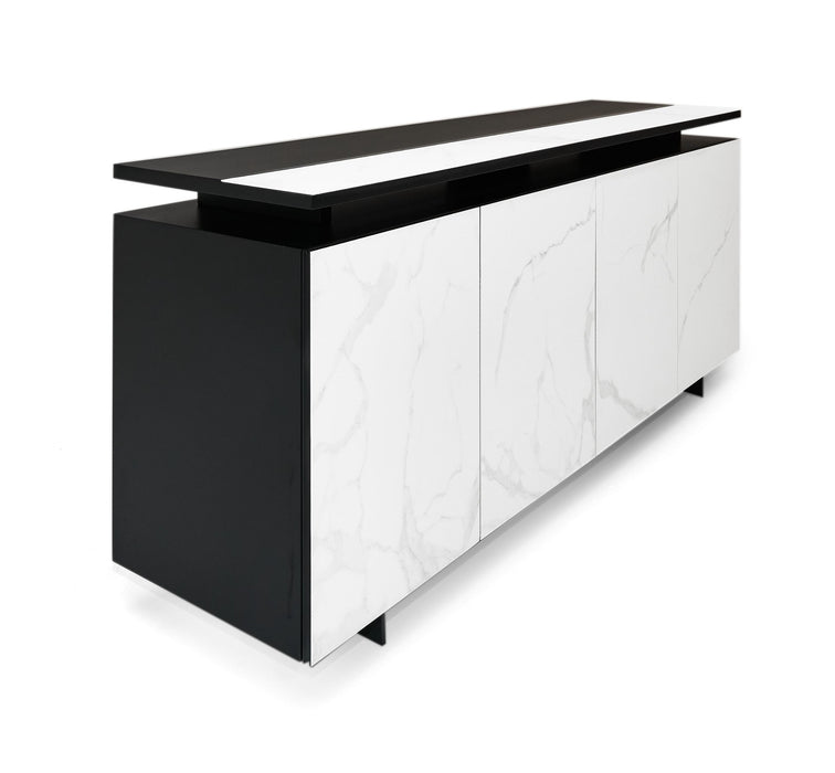 VIG Furniture - Modrest Schulz Modern Black & White Ceramic Buffet - VGVCG0925-18-1 - GreatFurnitureDeal