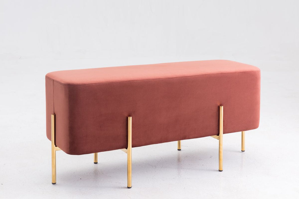 VIG Furniture - Modrest Ranger Modern Copper Fabric Bench - VGSFSCS-003-SAL