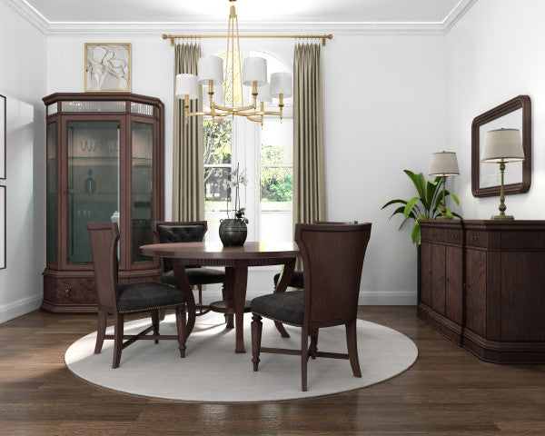 ART Furniture - Revival Credenza with Mirror in Napa Mahogany - 328250-120-1730 - GreatFurnitureDeal