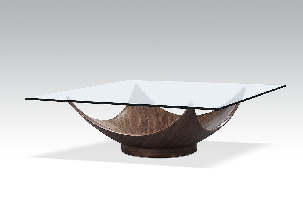 VIG Furniture - Modrest Sunset Modern Walnut Square Coffee Table - VGWC-SE066C-W - GreatFurnitureDeal