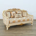 European Furniture - Angelica Loveseat in Beige and Gold - 45352-L - GreatFurnitureDeal