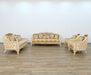 European Furniture - Angelica Loveseat in Beige and Gold - 45352-L - GreatFurnitureDeal