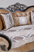European Furniture - Rosabella Loveseat - Black - Silver - 35022-L - GreatFurnitureDeal