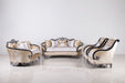 European Furniture - Rosabella Sofa - Black - Silver - 35022-S - GreatFurnitureDeal