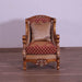European Furniture - Raffaello III Luxury Chair in Antique Brown & Light Gold & Silver - 41022-C - GreatFurnitureDeal