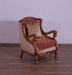 European Furniture - Raffaello III Luxury Chair in Antique Brown & Light Gold & Silver - 41022-C - GreatFurnitureDeal