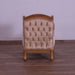 European Furniture - Raffaello III Luxury Chair in Antique Brown & Light Gold & Silver - 41022-C - GreatFurnitureDeal