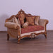 European Furniture - Raffaello III Luxury Loveseat in Antique Brown & Gold & Silver - 41022-L - GreatFurnitureDeal