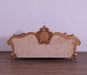 European Furniture - Raffaello III Luxury Sofa in Antique Brown & Gold-Silver Leaf - 41022-S - GreatFurnitureDeal