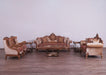 European Furniture - Raffaello III Luxury Loveseat in Antique Brown & Gold & Silver - 41022-L - GreatFurnitureDeal