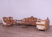 European Furniture - Raffaello III Luxury Loveseat in Antique Brown & Gold & Silver - 41022-L - GreatFurnitureDeal