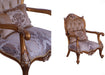 European Furniture - Augustus II Luxury Chair in Light Gold & Antique Silver - 37059-C - GreatFurnitureDeal