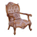 European Furniture - Augustus Luxury Chair in Light Gold & Antique Silver - 37057-C - GreatFurnitureDeal