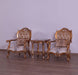European Furniture - Augustus II Luxury Chair in Light Gold & Antique Silver - 37059-C - GreatFurnitureDeal