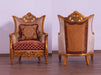 European Furniture - Modigliani III Luxury Chair in Red and Gold - 31058-C - GreatFurnitureDeal