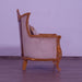 European Furniture - Modigliani III Luxury Chair in Damask Gold - 31056-C - GreatFurnitureDeal