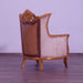 European Furniture - Modigliani III Luxury Chair in Damask Gold - 31056-C - GreatFurnitureDeal