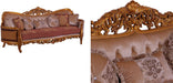 European Furniture - Modigliani III Luxury Sofa in Red and Gold - 31058-S - GreatFurnitureDeal
