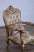 European Furniture - Saint Germain Luxury Chair in Light Gold & Antique Silver - 35550-C - GreatFurnitureDeal