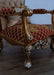 European Furniture - Saint Germain Accent Chair Red Gold Fabric - 35554-C - GreatFurnitureDeal