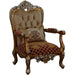 European Furniture - Saint Germain Accent Chair Red Gold Fabric - 35554-C - GreatFurnitureDeal