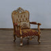 European Furniture - Saint Germain Accent Chair Red Gold Fabric - 35554-C - GreatFurnitureDeal