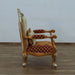 European Furniture - Saint Germain Accent Chair Red Gold Fabric - 35554-C - GreatFurnitureDeal